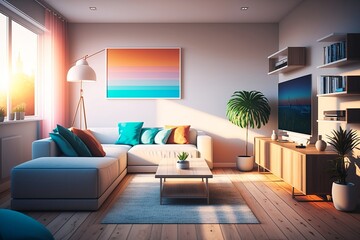 Fototapeta premium Living room