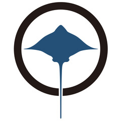 家紋風デザイン / エイ © Kamon Art