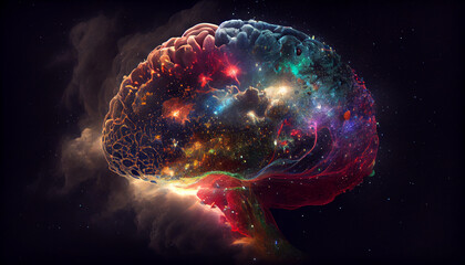 Universe in brain, generative AI