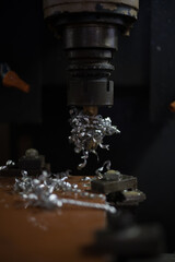 Parts processing at machining center