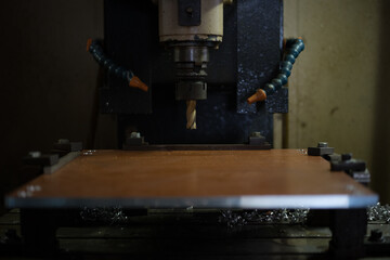 Parts processing at machining center