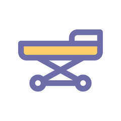 medical bed icon for your website design, logo, app, UI. 
