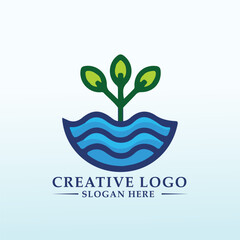 Fototapeta premium Logo for modern current retail brand