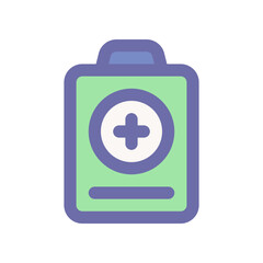 medical report icon for your website design, logo, app, UI. 