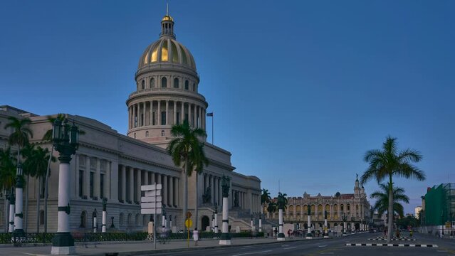 Capitol of Havana time lapse
