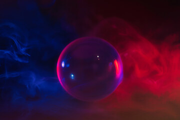 Glaskugel - Rauch - Kristall - Hintergrund - Konzept - Qualm - Mystisch - Lensball - Background 