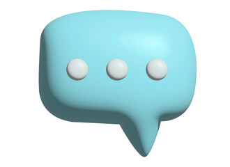 3d speech bubble element