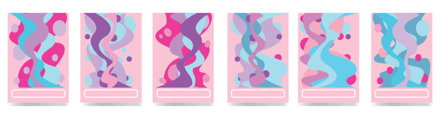 Lilac wave. Abstract background with colored wave. Paper art cartoon abstract waves. Paper carve background. Modern origami design template. Vector illustration. 
