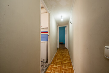 Hallway in an old, dirty and ugly house