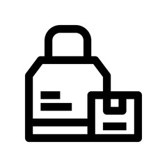 Fototapeta premium shopping bag icon for your website, mobile, presentation, and logo design.