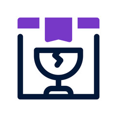 fragile icon for your website, mobile, presentation, and logo design.