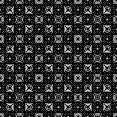 Black and white seamless pattern texture. Greyscale ornamental graphic design. Mosaic ornaments. Pattern template. Vector illustration. EPS10.