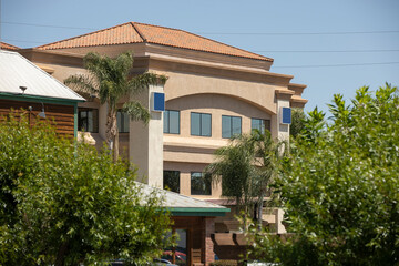 Fototapeta premium Daytime view of the downtown urban core of Menifee, California, USA.