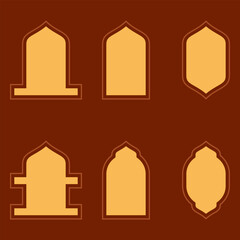 Collection Of Islamic Style Window and Gate with modern and flat Design