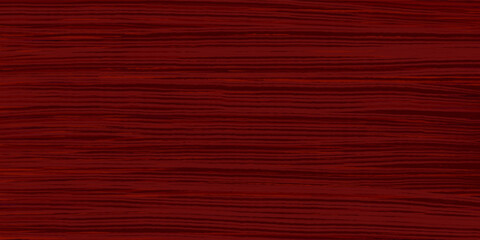 Uniform mahogany wood texture with horizontal veins. Vector red wood background. Lining boards wall. Dried planks. Painted wood. Swatch for laminate
