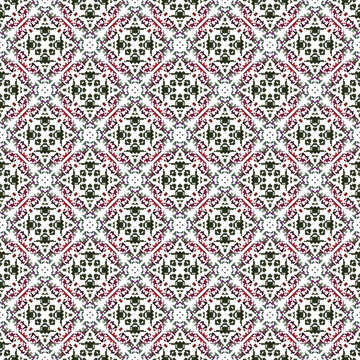 Abstract tiles seamless pattern. Cloth design, wallpaper.Traditional ornament. Folk motif. Textile rapport.