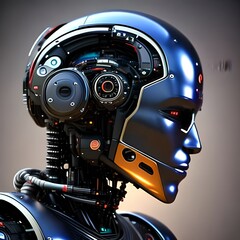 Fototapeta premium Roboter Kopf