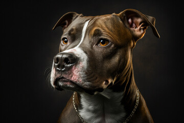 Stunning Studio Photoshoot of an American Staffordshire Terrier - Capturing the Elegance and Charm of this Beloved Breed