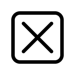 Fototapeta premium cancel icon for your website design, logo, app, UI. 