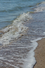 waves, shores and a blue-turquoise paradise for relaxing by the ocean. sea tide