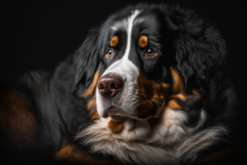 Adorable Bernese Mountain Dog Studio Photoshoot: Capturing the Beauty and Charm of a Gentle Giant