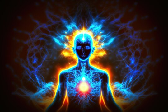 The source of consciousness, energy of the universe, life force, prana, aura, healing of mind. Generative AI