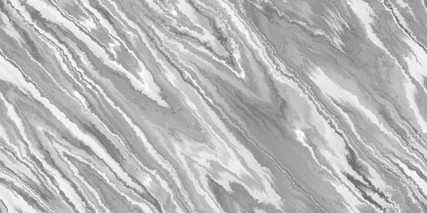 Seamless abstract wavy marbled molten liquid transparent background texture overlay. Modern trendy tileable shiny silver chrome vaporwave glitch turbulence streaks backdrop pattern. 3D rendering.