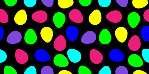 Easter colorful pattern with Easter eggs