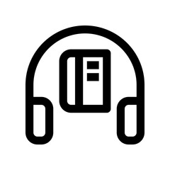 audiobook icon for your website, mobile, presentation, and logo design.