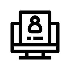 id card icon for your website, mobile, presentation, and logo design.