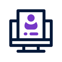 id card icon for your website, mobile, presentation, and logo design.