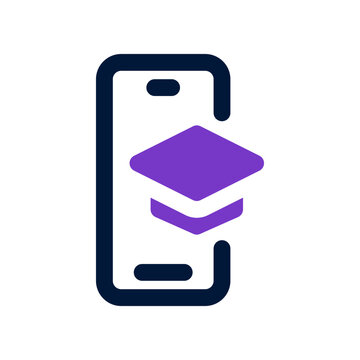 mobile learning icon for your website, mobile, presentation, and logo design.