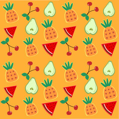 seamless pattern with cocktail