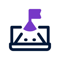 goal icon for your website, mobile, presentation, and logo design.