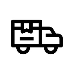 delivery truck icon for your website, mobile, presentation, and logo design.