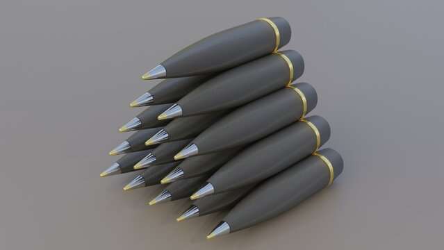 Munition f&uuml;r Haubitzen, grau