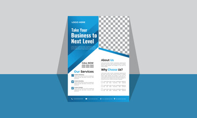 Flyer design layout vector illustration template Corporate business flyer template design Modern template and modern design perfect for creative professional business poster in A4 size  flyer in A4