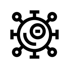 virus icon for your website, mobile, presentation, and logo design.