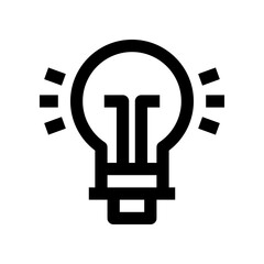 light bulb icon for your website, mobile, presentation, and logo design.