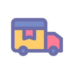 truck icon for your website design, logo, app, UI. 