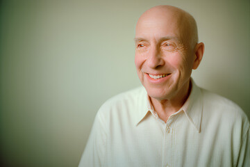 Fototapeta premium AI-generated illustration of a senior man