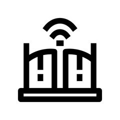 gate icon for your website, mobile, presentation, and logo design.