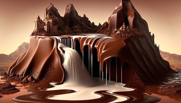 Chocolate river hi-res stock photography and images - Alamy