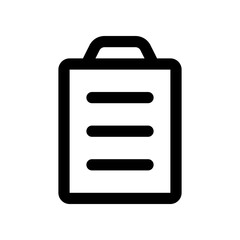 clipboard icon for your website design, logo, app, UI. 