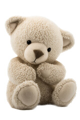 Obraz premium a spring-themed illustration featuring adorable isolated teddy bears with red hearts, including plush toys, all set on a transparent background and provided in PNG. Generative AI