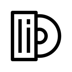 compact disk icon for your website, mobile, presentation, and logo design.