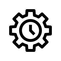 time management icon for your website, mobile, presentation, and logo design.