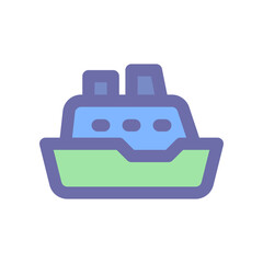 cruise ship icon for your website design, logo, app, UI. 