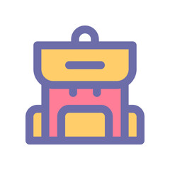 backpack icon for your website design, logo, app, UI. 