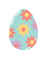 easter floral egg